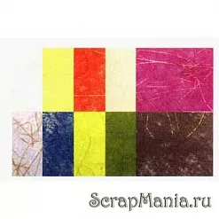 Набор бумаги с золотыми нитями (Folia)