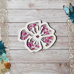 Чипборд "Этника новогодняя. Шейкер цветок" (ScrapMania)