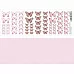 Лист с картинками 10х30 см "Бабочки розовые" (ScrapMania)