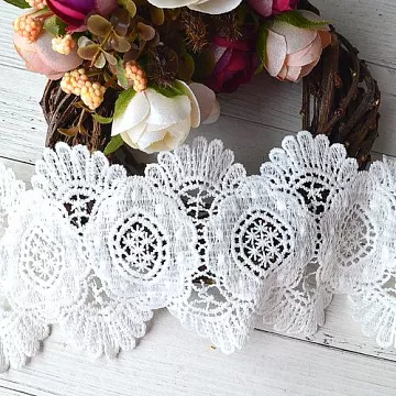 Кружево "Царская скатерть", ширина 9 см, длина 1 м (Китай)