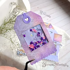 Нож "Конверты. Ярлык с рамками", 6,2х10 см (ScrapMania)