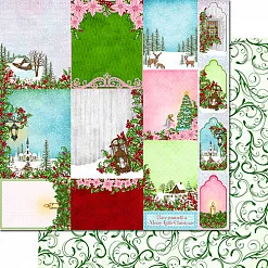 Набор бумаги 30х30 см "Winter's eve", 24 листа (Heartfelt Creations)