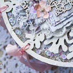 Заготовка для альбома 20х20 см "Снежинка 2" (CraftStory) Заготовка для альбома 20х20 см "Снежинка 2" (CraftStory)