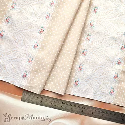 Отрез ткани 80х50 см "МурТильда. Кружевная полоска. Двойная" (ScrapMania) Отрез ткани 80х50 см "МурТильда. Кружевная полоска. Двойная" (ScrapMania)