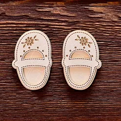 Украшение из чипборда 3D "Сандалики" (AL)