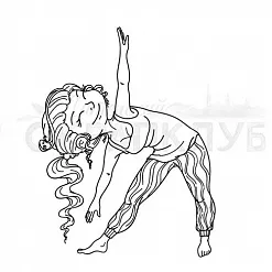 Штамп "Триконасана (Скрапклуб)