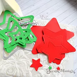 Нож "Звезды со строчкой", 12х12 см (ScrapMania)
