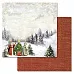 Набор бумаги 30,5х30,5 см "Новогодний лес", 12 листов (ScrapMania)