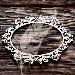 Украшение из чипборда "Рамка. Завитки 9" (ArtLines) Украшение из чипборда "Рамка. Завитки 9" (ArtLines)