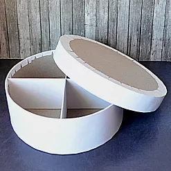 Коробочка круглая с перегородками, 20 см