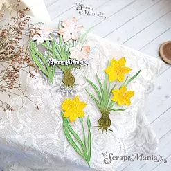 Нож "Первоцветы. Нарциссы", 7х10 см (ScrapMania)