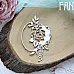 Украшение из чипборда "Рамка с розой ключик 618" (Fantasy)