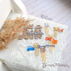 Нож "Детство. Скрепки", 1х3,1 см (ScrapMania) Нож "Детство. Скрепки", 1х3,1 см (ScrapMania)