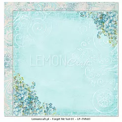 Набор бумаги 15х15 см "Forget me not", 36 листов (Lemon Craft)