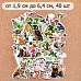 Набор высечек из бумаги "Заповедник 2", 40 шт (ScrapMania)