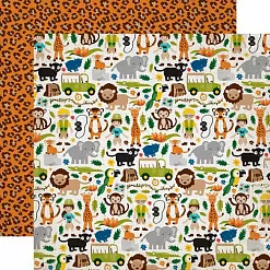 Набор бумаги 15х15 см "Jungle safari", 24 листа (Echo Park)