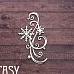 Чипборд "Завиток с снежинкой 2332" (Fantasy)