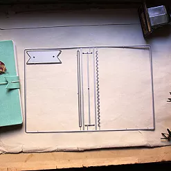 Набор ножей для вырубки "Обложка блокнота мидори. Passport size" (Scrapfriend)