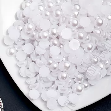 Набор полужемчужин "Белый", диаметр 8 мм, 115 шт