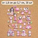 Набор тканевых высечек "Маленькая королева", 30 шт (ScrapMania)