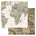 Набор бумаги 30,5х30,5 см "Фономикс. Карты. Том 1", 12 листов (ScrapMania)