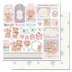 Бумага "Медвежата. Картинки" (ScrapMania)