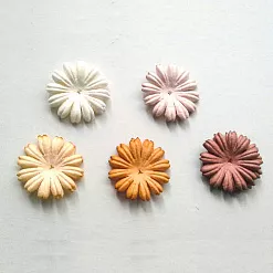 Набор маргариток "Коричневый микс", 20 шт (Craft)