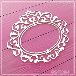 Чипборд "Ажурная рамка. Овал" (СкрапМагия) Чипборд "Ажурная рамка. Овал" (СкрапМагия)
