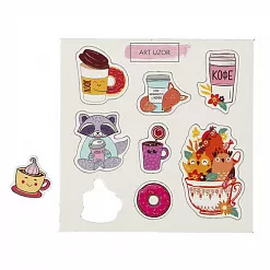 Набор вырубок из картона "Кофе" (АртУзор)