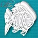 Заготовка для альбома 19х19,5 см "Рыбка" (CraftStory)