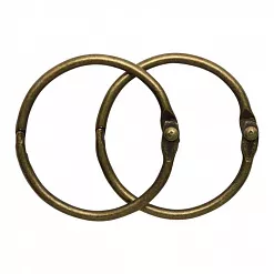 Набор колец для альбома "Латунь", 35 мм Набор колец для альбома "Латунь", 35 мм