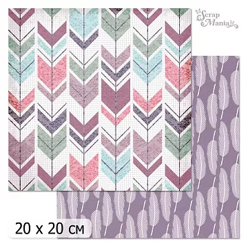 20х20 Бумага "Фономикс. Танцы ветра. Дизайн 3" (ScrapMania)