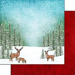 Набор бумаги 30х30 см "Winter's eve", 24 листа (Heartfelt Creations)