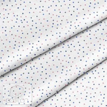 Отрез ткани 79х50 см "Конфетти голубые" (Cotton)