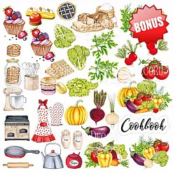 Набор бумаги 30х30 см "Soul kitchen", 10 листов (Фабрика Декору)