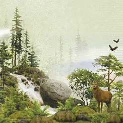 Бумага "Тайга. Течение жизни" (ScrapMania)