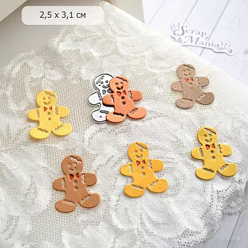 Нож "Новогоднее счастье. Пряничек", 2,5х3,1 см (ScrapMania)