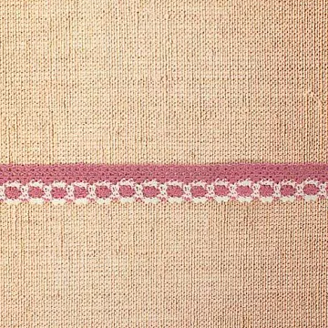 Кружево вязаное "Цветочки", ширина 1,5 см, длина 0,9 м, цвет сиреневый