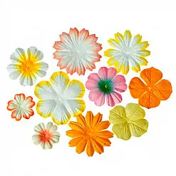 Набор бумажных цветочков "От светло-желтого до кремового" (ScrapBerry's) Набор бумажных цветочков "От светло-желтого до кремового" (ScrapBerry's)