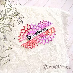 Нож "Кружевной узор. Бордюр 2", 2,6х8,5 см (ScrapMania)
