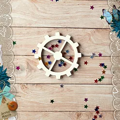 Чипборд "Вечные странники. Шейкер. Шестеренка 1 мини" (ScrapMania)