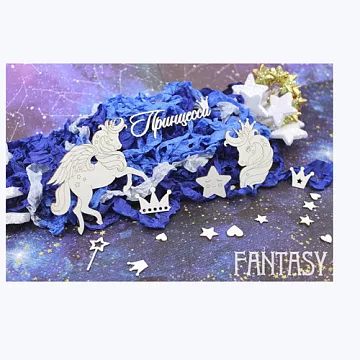 Чипборд "Принцесса 1918", 9х6,4 см (Fantasy)