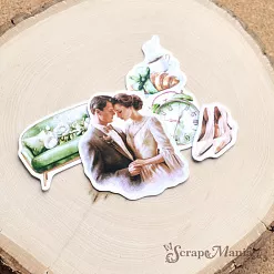 Набор высечек из бумаги "День свадьбы", 40 шт (ScrapMania)