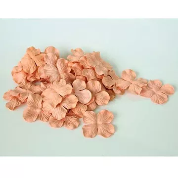 Набор больших гортензий "Розово-персиковый темный 2", 10 шт (Craft)