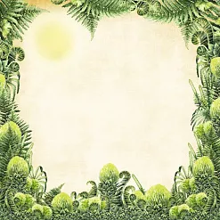 Бумага "Эра динозавров. Взгляд из чащи" (ScrapMania)