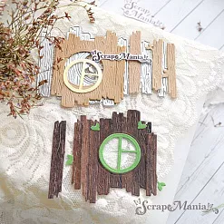 Нож "Лесное окошко с дощечками", 5,5х7,3 см (ScrapMania)