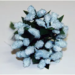 Букетик больших ягод в сахарной обсыпке "Одноцветные. Голубые" (Рукоделие)