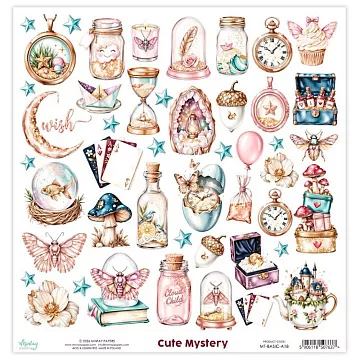 Бумага 30х30 см "Cute mystery. Элементы" (Mintay)