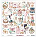 Бумага 30х30 см "Cute mystery. Элементы" (Mintay)