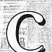 Буква-оверлей "c", 1 лист (Daisy d's)